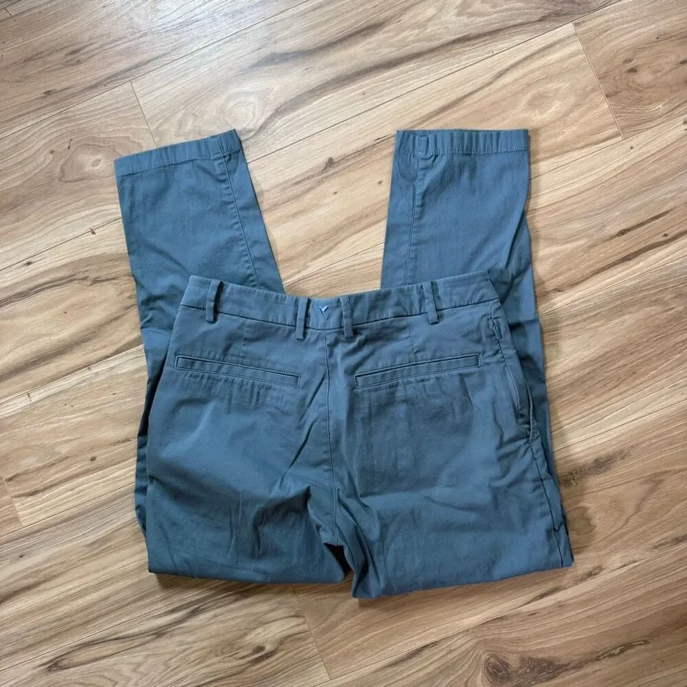 Birddogs Phil Gates Smoky Blue Stretch Khakis Slim Fit Size 30x28